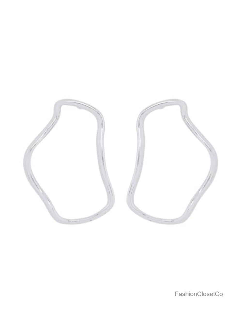Statement Geometric Dangle Earrings Women Irregular Metal Hanging Party